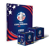 Copa América 2024, 1 álbum tapa dura + 2 cajitas